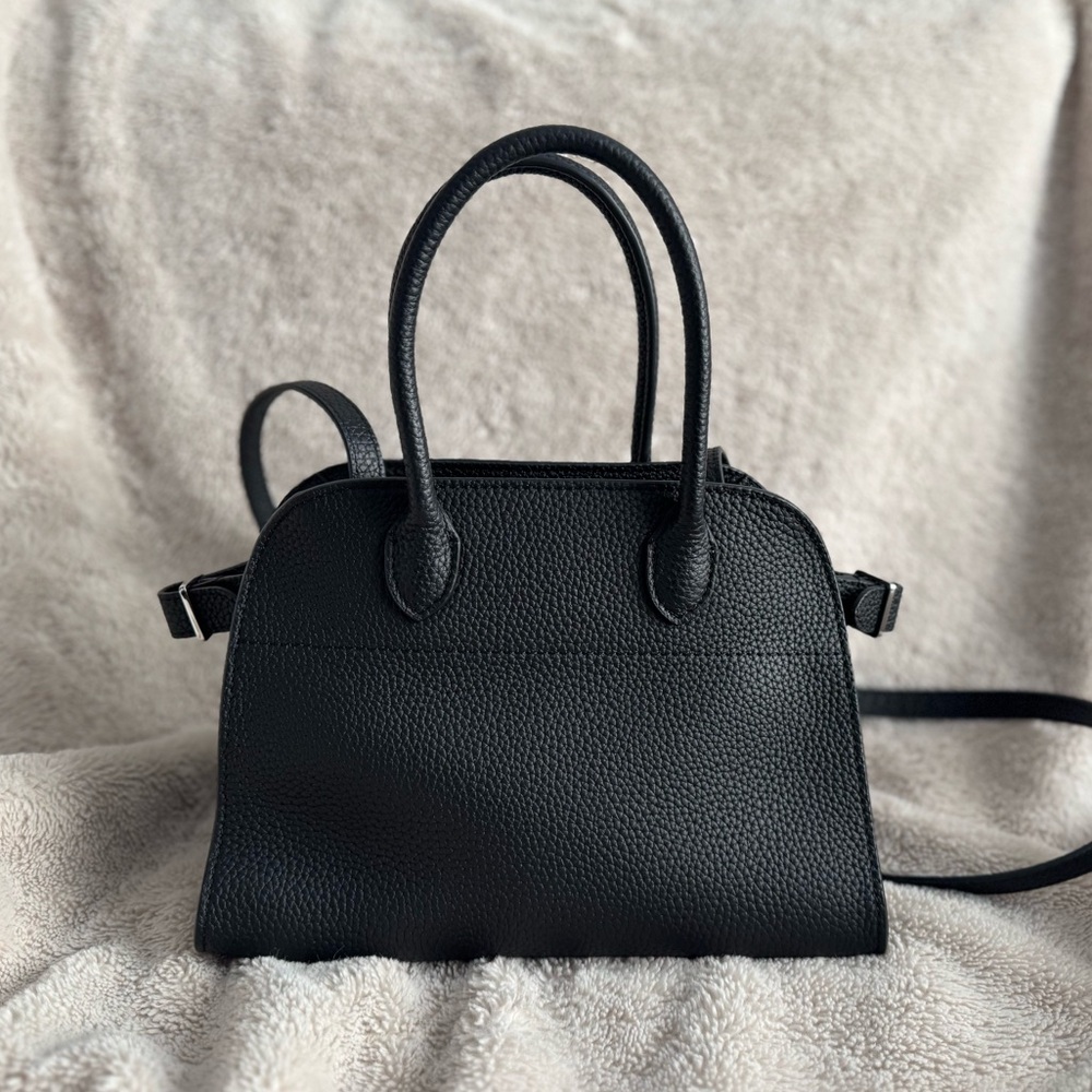 The Row Soft Margaux 10 in Black Leather